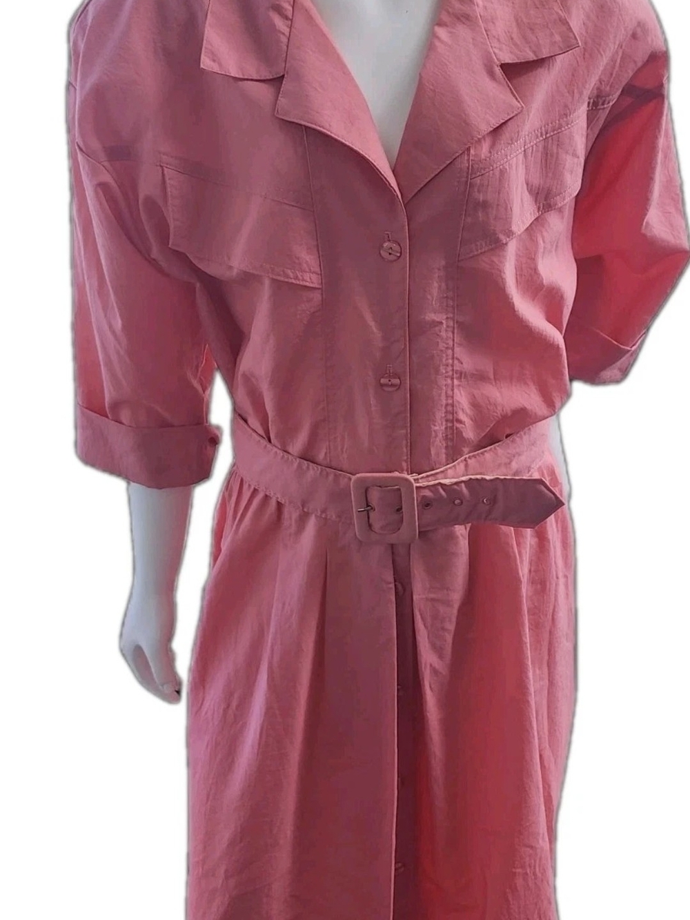 80's Vintage Caliche' Collection Women's Dress Peachy Pink Sz 12